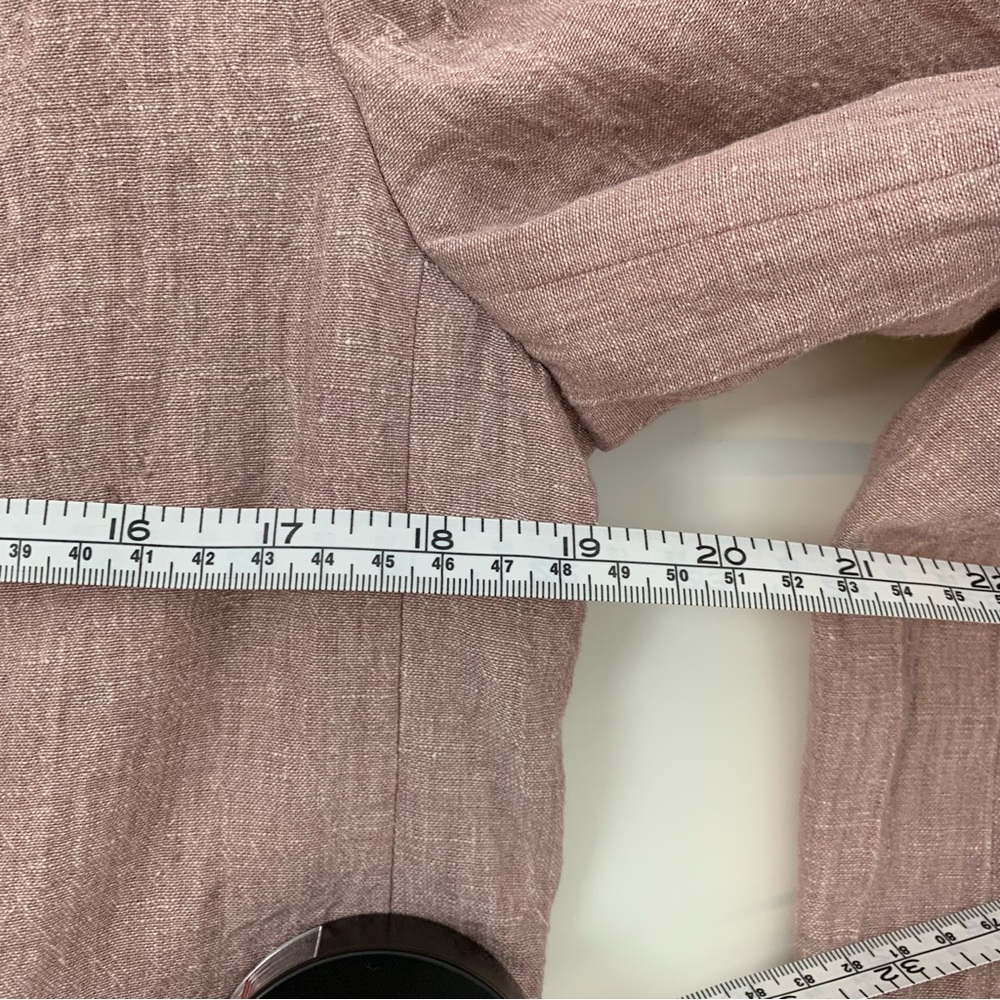 Brunello Cucinelli Linen Blazer Womens Pink Double Breasted Sz 40 Italy - Picture 7 of 16